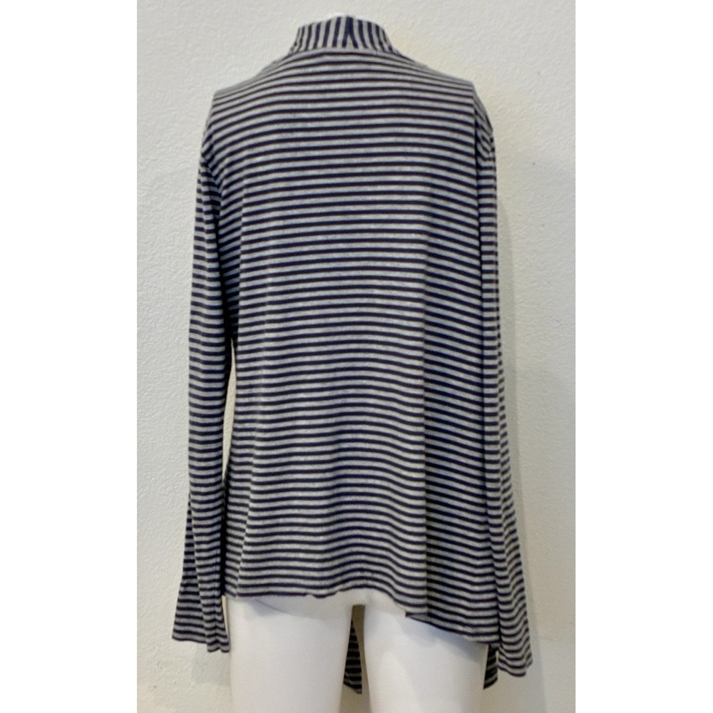 Boden‎ Womens Striped Asymettrical Open Cardigan Sweater Cotton Blend US Size 10 - Picture 6 of 11